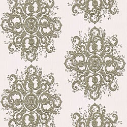 Galerie Wallcoverings Product Code 10154-02 - ELLE Decoration Wallpaper Collection - Gold Cream Colours - Baroque Damask Design