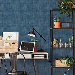 Galerie Wallcoverings Product Code 18586 - Into The Wild Wallpaper Collection - Blue Colours - Textured Plain Design