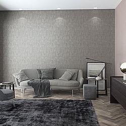 Galerie Wallcoverings Product Code 32609 - City Glam Wallpaper Collection - Rose Gold Grey Colours - Hex Geometric Design