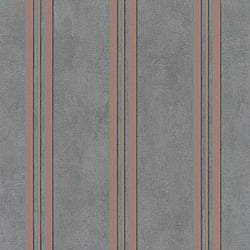 Galerie Wallcoverings Product Code 32637 - City Glam Wallpaper Collection - Rose Gold Grey Colours - Mixed Stripe Design