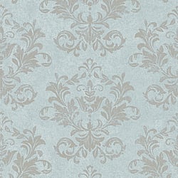 Galerie Wallcoverings Product Code 34009 - Hotel Wallpaper Collection - Blue, Grey Colours - A textured damask Design