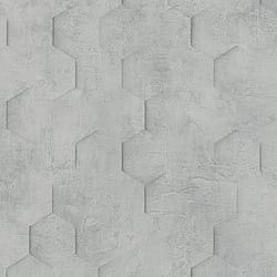 Galerie Wallcoverings Product Code 34160 - The New Design Book Wallpaper Collection - Grey Colours - 3D Geometric Hexagon  Design