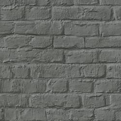 Galerie Wallcoverings Product Code 34170 - Loft 2 Wallpaper Collection - Grey Colours - Brick Texture Design