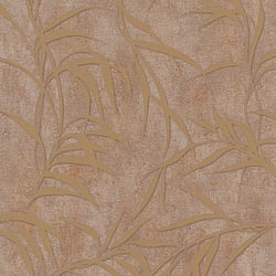 Galerie Wallcoverings Product Code 34288 - Urban Textures Wallpaper Collection - Copper  Gold Colours - Leaf Design