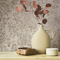 Galerie Wallcoverings Product Code 34293 - Urban Textures Wallpaper Collection - Dusky Pink Colours - Ornamental Design