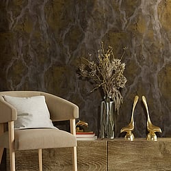 Galerie Wallcoverings Product Code 42579 - Italian Textures 3 Wallpaper Collection - Brown Gold Colours - Marble Texture Design