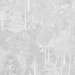 Galerie Wallcoverings Product Code 47653 - Heritage Wallpaper Collection - white Colours - Woodland Design