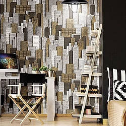 Galerie Wallcoverings Product Code 5608 - City Life Wallpaper Collection -   