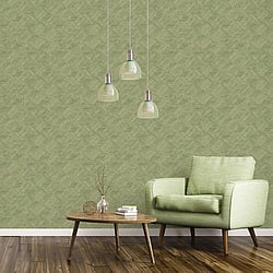 Galerie Wallcoverings Product Code 7355 - Evergreen Wallpaper Collection - Green Colours - Grassy Tile Design