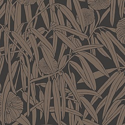 Galerie Wallcoverings Product Code DA23232 - Luxe Wallpaper Collection - Gold Black Colours - Two Tone Leaf Design