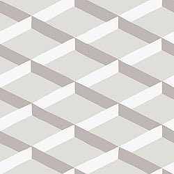 Galerie Wallcoverings Product Code DA23250 - Luxe Wallpaper Collection - Light Grey Colours - Shadow Trellis Design