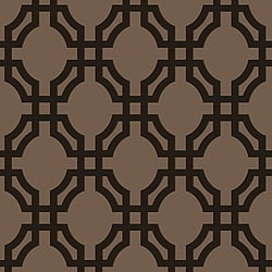 Galerie Wallcoverings Product Code DA23264 - Luxe Wallpaper Collection - Brown Black Colours - Luxe Trellis Design