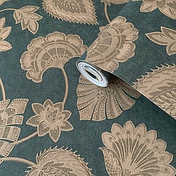 Galerie Wallcoverings Product Code DWP0351-05 - Elegance Wallpaper Collection -  Flower Fan Design