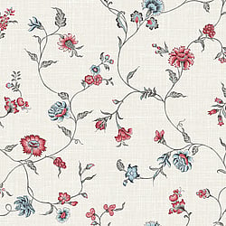 Galerie Wallcoverings Product Code FC61001 - French Country Wallpaper Collection - Umbria Red Colours -  Florale Design