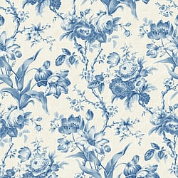 Galerie Wallcoverings Product Code FC61202 - French Country Wallpaper Collection - Blue Dragon Colours -  En Rose Design