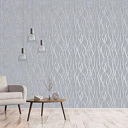 Galerie Wallcoverings Product Code G67733 - Special FX 2 Wallpaper Collection - Silver Grey Colours - Glitter Ribbons Design