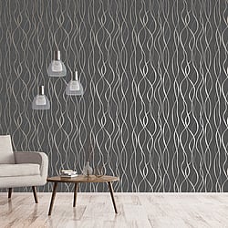 Galerie Wallcoverings Product Code G67737 - Special FX 2 Wallpaper Collection - Gold Silver Brown Colours - Glitter Ribbons Design