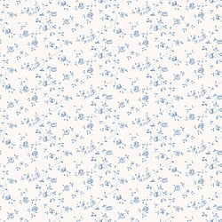 Galerie Wallcoverings Product Code G67887 - Miniatures 2 Wallpaper Collection - Blue White Colours - Small Rose Trail Design