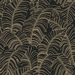 Galerie Wallcoverings Product Code G78301 - Bazaar Wallpaper Collection - Black Light Ochre Colours - Broadleaf Design