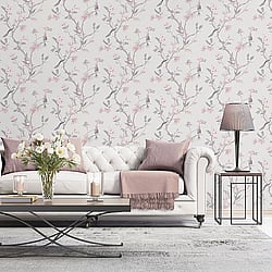 Galerie Wallcoverings Product Code G78491 - Secret Garden Wallpaper Collection -  Classic Bird Trail Design