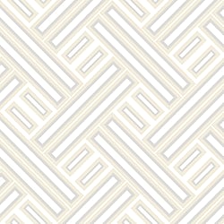 Galerie Wallcoverings Product Code GX37604 - Geometrix Wallpaper Collection - Cream Pearl Silver Colours - Geo Rectangular Design