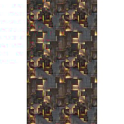 Galerie Wallcoverings Product Code HZ62089M - Horizon Wallpaper Collection - Brown Yellow Grey Colours - Geometric Glow Design