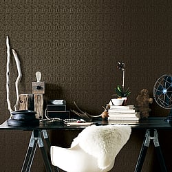 Galerie Wallcoverings Product Code L-BD2007 - Boutique Wallpaper Collection - Bronze Brown Colours - Geometric Design