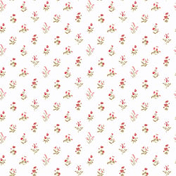 Galerie Wallcoverings Product Code PF38168 - Pretty Prints Wallpaper Collection - Cream, Red, Yellow-Green, Ochre Colours - Mini Garden Spot Design