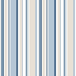 Galerie Wallcoverings Product Code SY33963 - Simply Stripes 3 Wallpaper Collection - Navy Blue Beige Colours - Step Stripe Design