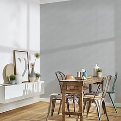 Galerie Wallcoverings Product Code WH30131 - Welcome Home Wallpaper Collection - Silver Grey Colours - Cotton Texture Design