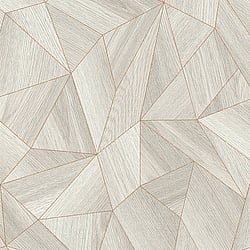 Galerie Wallcoverings Product Code WW22222 - The Woods And Wicker Wallpaper Collection - Grey Metallic Colours - Geometric Wood Effect Motif Design