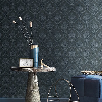 Galerie Wallcoverings Product Code 23649 - Classic Italian Wallpaper Collection - Blue Colours -  