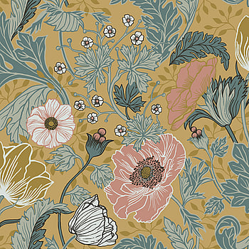 Galerie Wallcoverings Product Code 33002 - Apelviken Wallpaper Collection - Pink Yellow Blue Colours -  