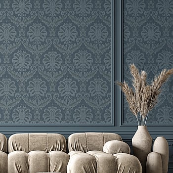 Galerie Wallcoverings Product Code 35926 - Ornamenta Wallpaper Collection - Blue Gold Colours -  