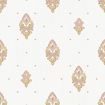 Galerie Wallcoverings Product Code 42514 - Opulence Wallpaper Collection - Pink Gold Colours -  