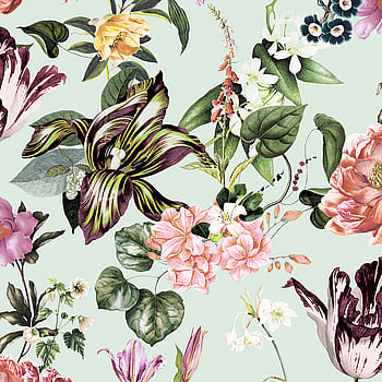 Galerie Wallcoverings Product Code 47459 - Flora Wallpaper Collection - Green, Rose Colours -  