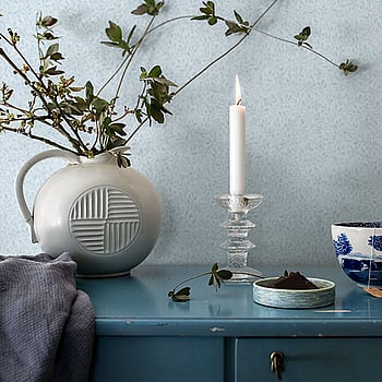 Galerie Wallcoverings Product Code 51032 - Blomstermala Wallpaper Collection - Blue Colours -  