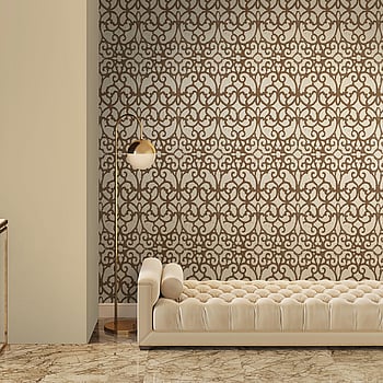 Galerie Wallcoverings Product Code 51207 - Universe Wallpaper Collection - Brown Bronze Cream Colours -  