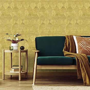 Galerie Wallcoverings Product Code 65342 - Pepper Wallpaper Collection - Mustard Colours -  