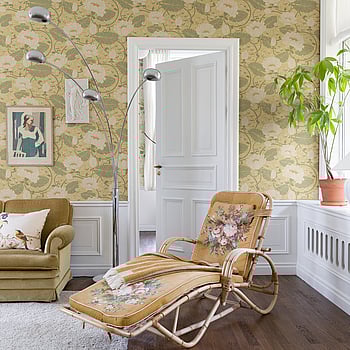Galerie Wallcoverings Product Code 83123 - Hjarterum Wallpaper Collection - Light yellow Colours -  