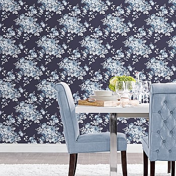 Galerie Wallcoverings Product Code AF37703 - Abby Rose 4 Wallpaper Collection - Blue Navy Colours -  