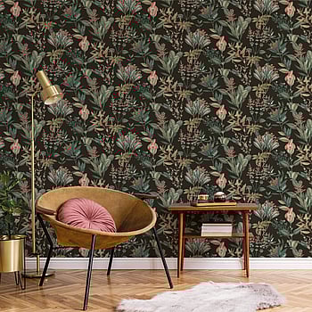 Galerie Wallcoverings Product Code BL22745 - Botanica Wallpaper Collection - Black Colours -  
