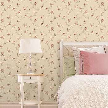 Galerie Wallcoverings Product Code CI38228 - Classic Silks 4 Wallpaper Collection - Tan Choke Red  Yellow Colours -  