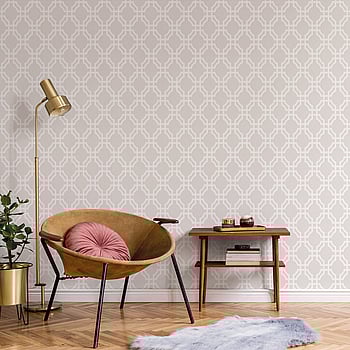 Galerie Wallcoverings Product Code DA23261 - Luxe Wallpaper Collection - White Grey Colours -  