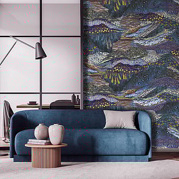 Galerie Wallcoverings Product Code DW2027 - Designer Walls Wallpaper Collection - Midnight Blue Colours -  