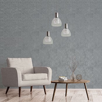 Galerie Wallcoverings Product Code DWP0246-02 - Emporium Wallpaper Collection - Grey Silver Colours -  