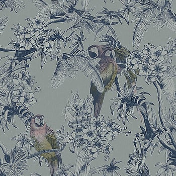 Galerie Wallcoverings Product Code ED13086 - Ted Baker Eden Wallpaper Collection - Blue Yellow Pink Colours -  