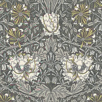 Galerie Wallcoverings Product Code ET12608 - Arts and Crafts Wallpaper Collection - Charcoal Cream Yellow Colours -  