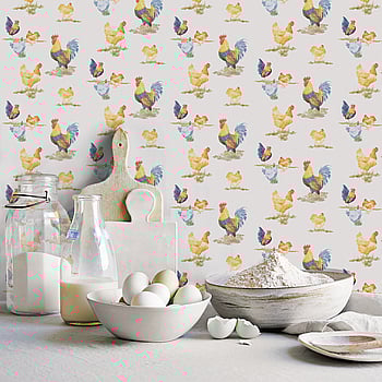 Galerie Wallcoverings Product Code G45416 - Just Kitchens Wallpaper Collection - Blue Yellow Red Colours -  