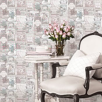 Galerie Wallcoverings Product Code G56279 - Nostalgie Wallpaper Collection - Pink Colours -  